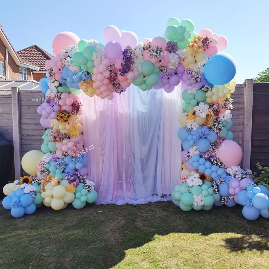 pcs/Set Macaron Rainbow Balloon Garland Arch Kit Wedding Baby Shower Birthday Party Decorations Plastel Latex Balloons Inflatable