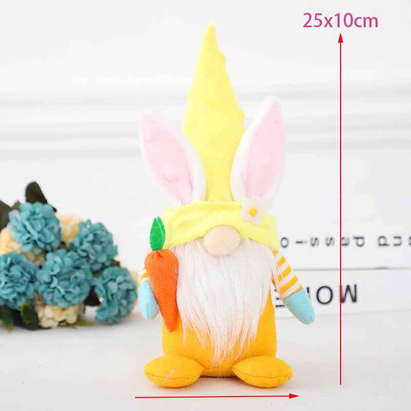 WEIGAO Pink Rabbit Candy Bags Easter Party Decorations Bunny Egg Carrot Pattern Plate Cup Napkin Happy Favors 