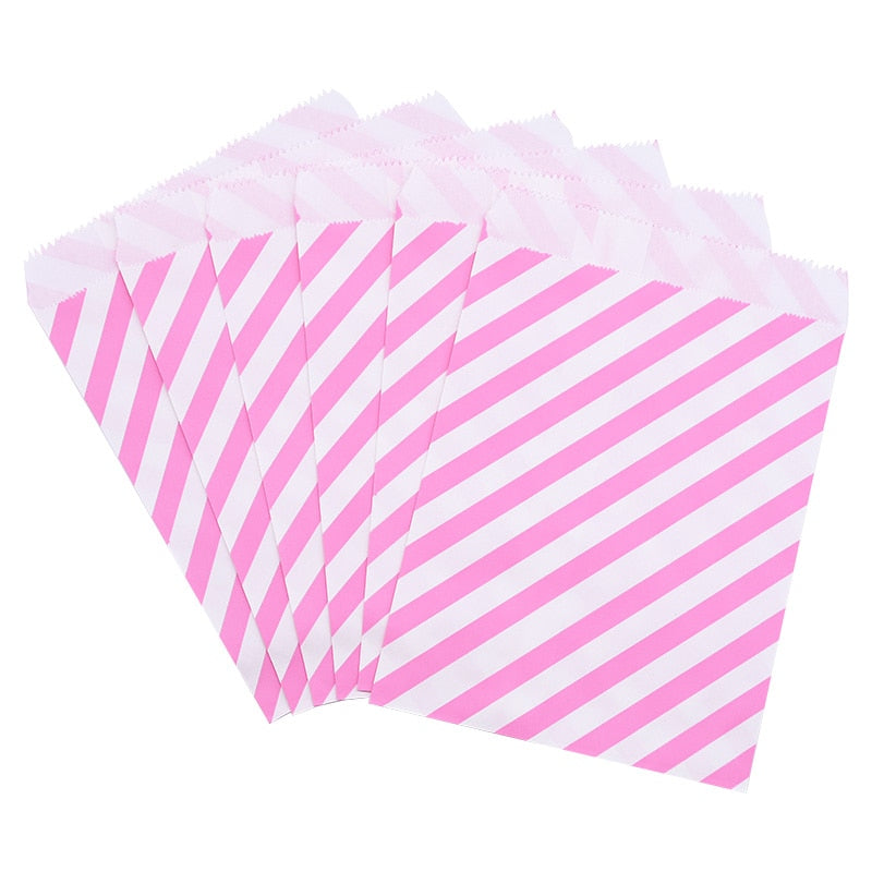 Pcs cm Paper Bags Wave Stripe Dot Gift Bag Wedding Birthday Candy Snack Festival Party Packaging Supplies 