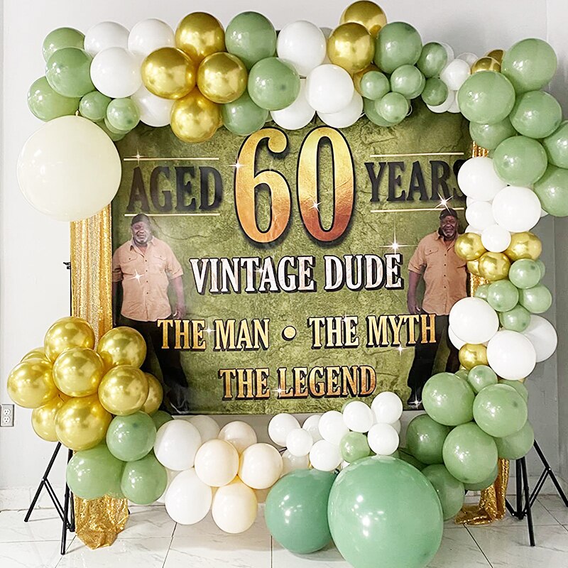 Retro Olive Green DIY Balloon Arch Garland Kit Baby Shower Bridal Birthday Party Wedding Engagement Graduation Decor Inflatable Decorations