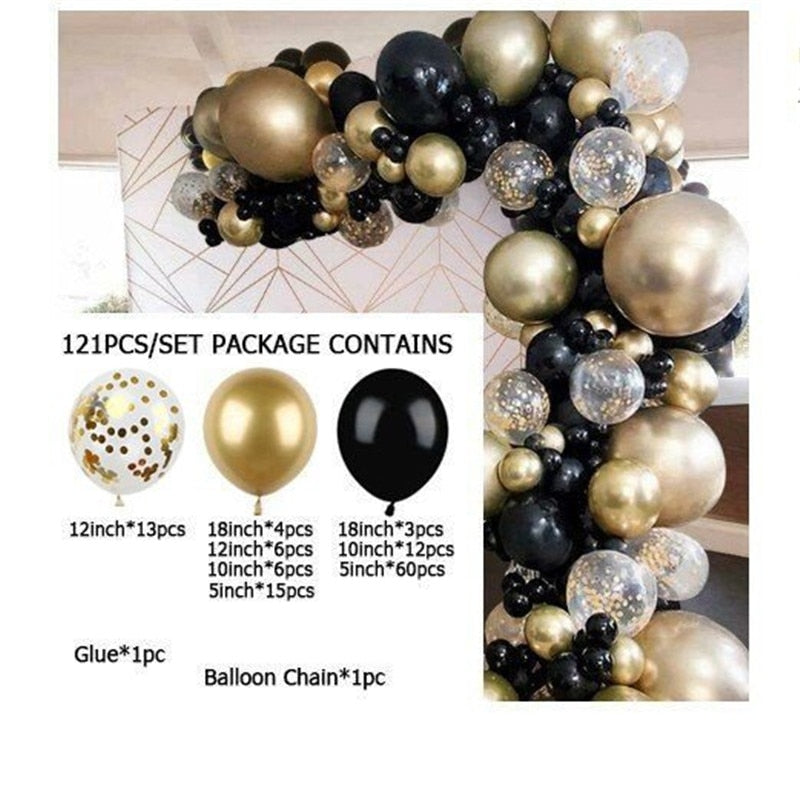 set White Gold Balloons Garland Arch Kit Dot Chrome Metallic Latex Ballon Wedding Birthday Party Decor Baby Shower Globos Inflatable Decorations