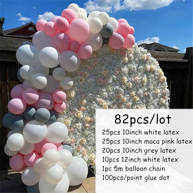 Balloons Garland Arch Kit Blue White Latex Wedding Decor Baby Shower Birthday Party Backgound Globos Supplies Inflatable Decorations