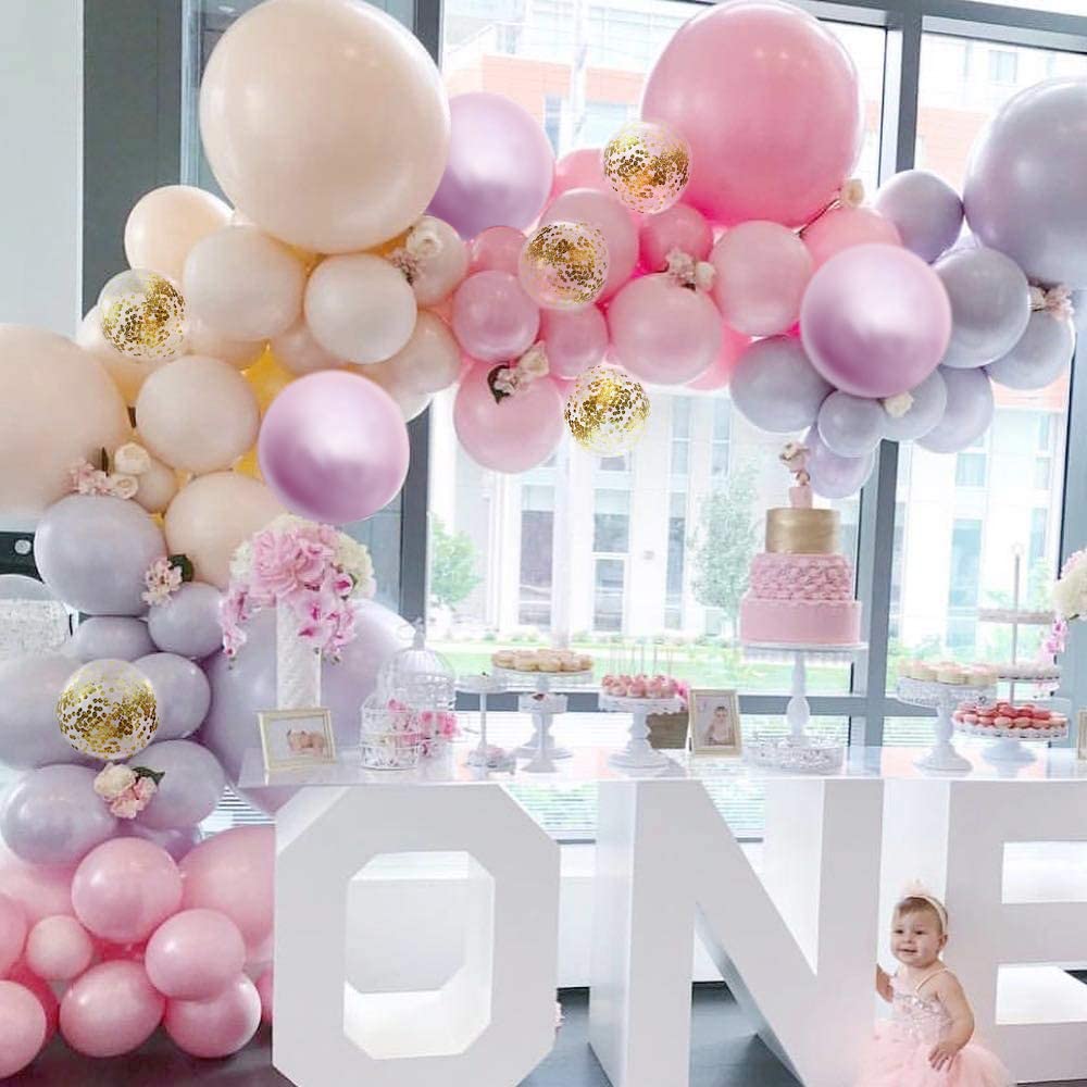 121 Pcs Party Balloon Garland Arch Kit Birthday Decoration Balloons for Wedding Anniversary Baby Shower Reusable Party Supplies PartyDecorHQ