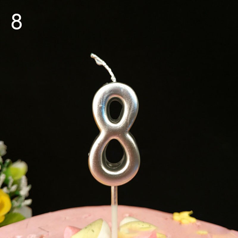 Set Champagne Happy Birthday Letter Cake Candles Topper Decor Party Supplies Candle DIY Home Number 