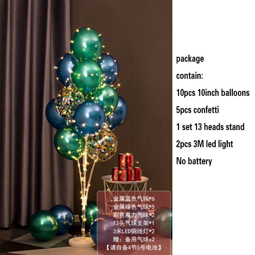 Table Balloons Stand Kit String Light Centerpiece Balloon Birthday Baby Shower Christmas Party Decorations 