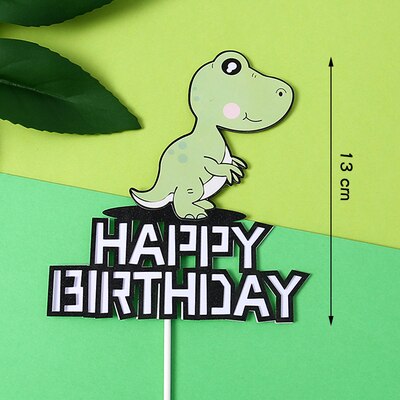 Dinosaur Cake Topper Jungle Safari Cake Decor Happy Birthday Party Decor Kids Toy Gifts Dinosaur Birthday Boy Favors Dino PartyDecorHQ