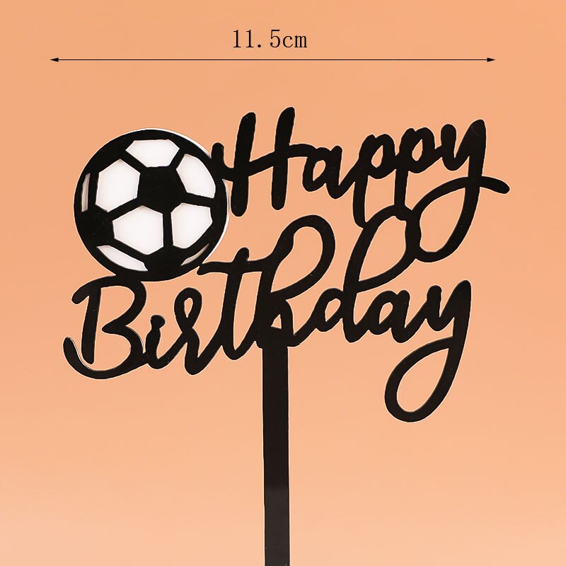 Passion Football Theme Party Soccer Cupcake Topper Flags Decoration Happy Birthday Cake Toppers Boy Kids Supplies 