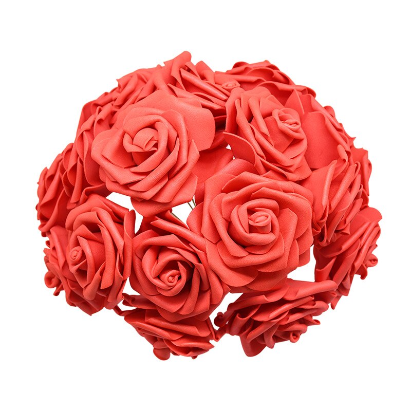 pcs cm Artificial Foam Rose Flower Wedding Decoration Bridal Bouquet DIY Wreath Craft Home Garden Decor Fake Floral 