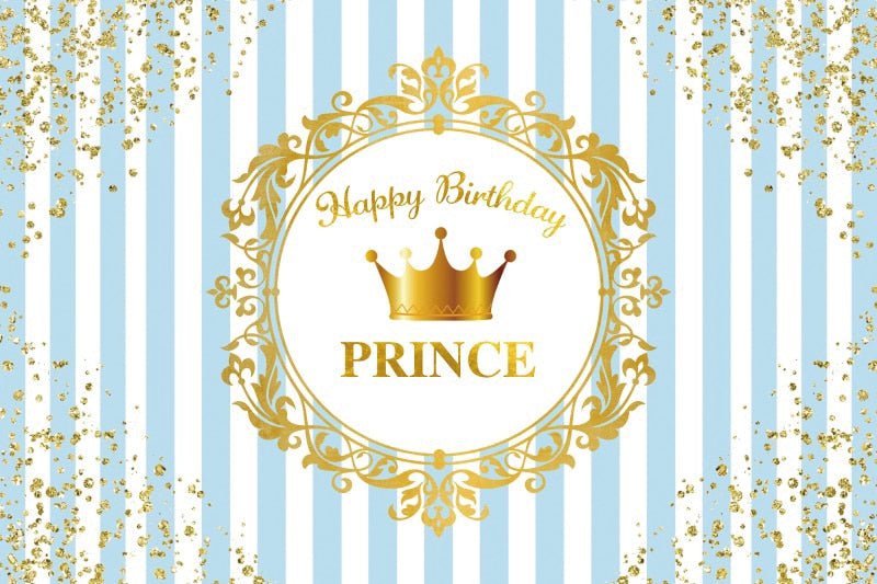 Princess Backdrop Photography Gold Crown Pink Curtain Birthday Party Baby Child Customized Poster Photozone Photo 