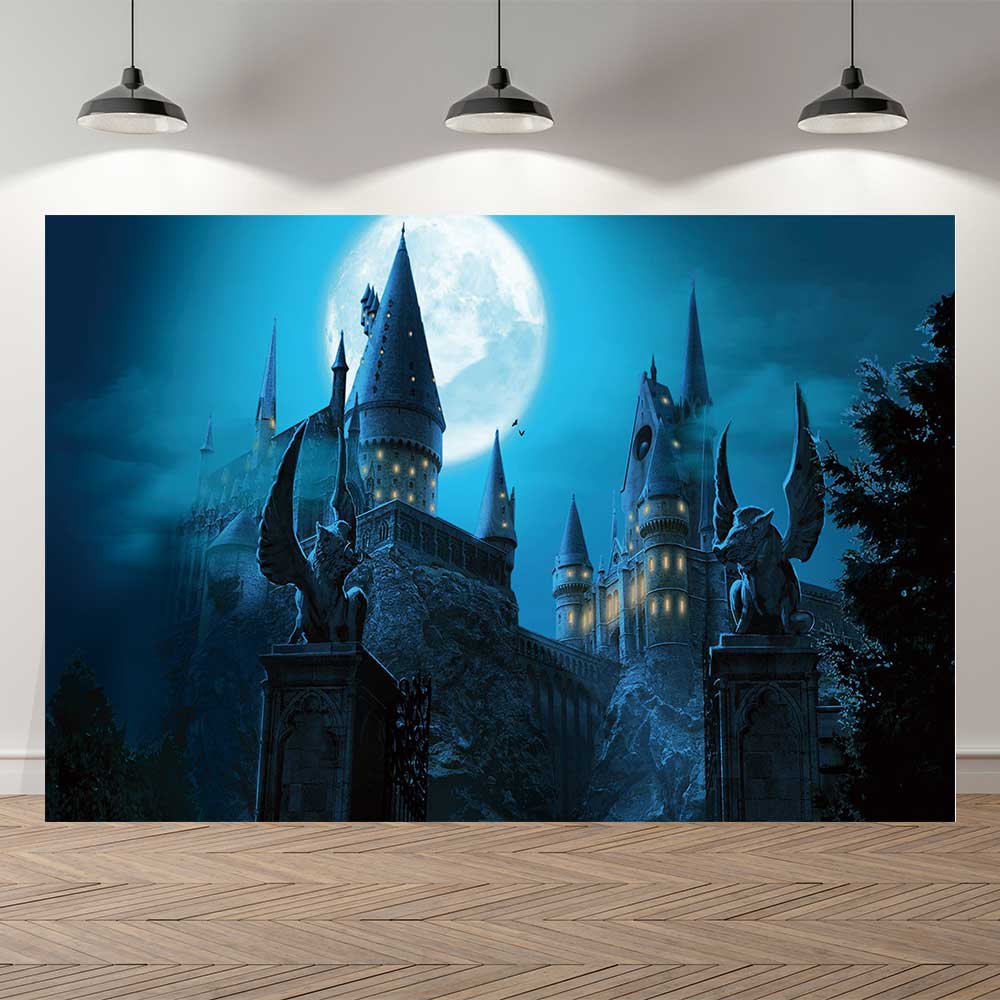 SeekPro Halloween Magic School Castle Dinning Hall Photo Backdrop Birthday Party Background Photography Photocall Banners PartyDecorHQ