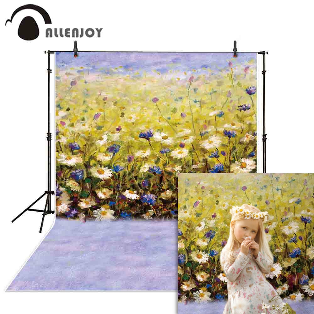 watercolour background flowers girl spring Valentine's Day portrait character romantic photo studio backdrop photocall 