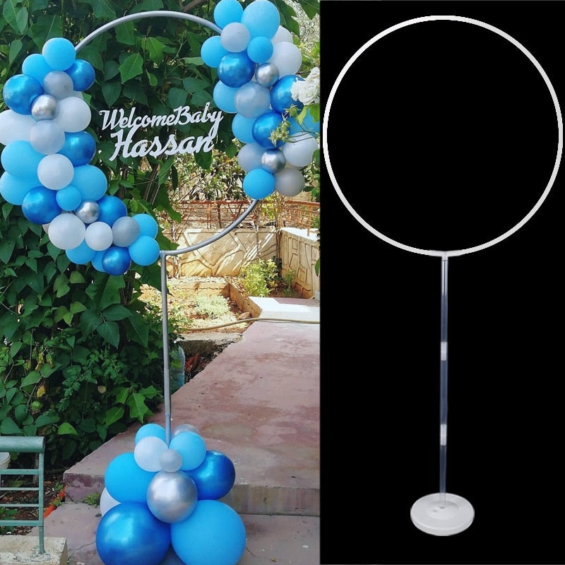 Round balloon stand arch balloons wreath ring for wedding decoration baby shower kids birthday parties Christmas Ballon garland PartyDecorHQ