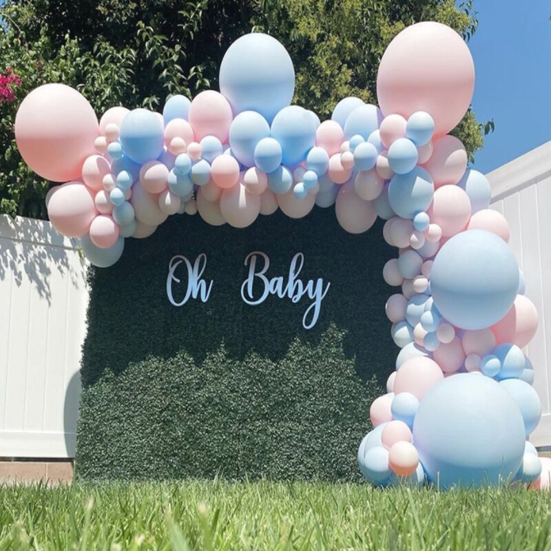 Pcs Macaron Balloons Arch Set Pink Blue Balloon Garland Wedding Birthday Theme Party Decoration Baby Baptism Shower Inflatable Decorations