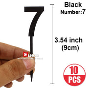 Black-number 7-10pcs