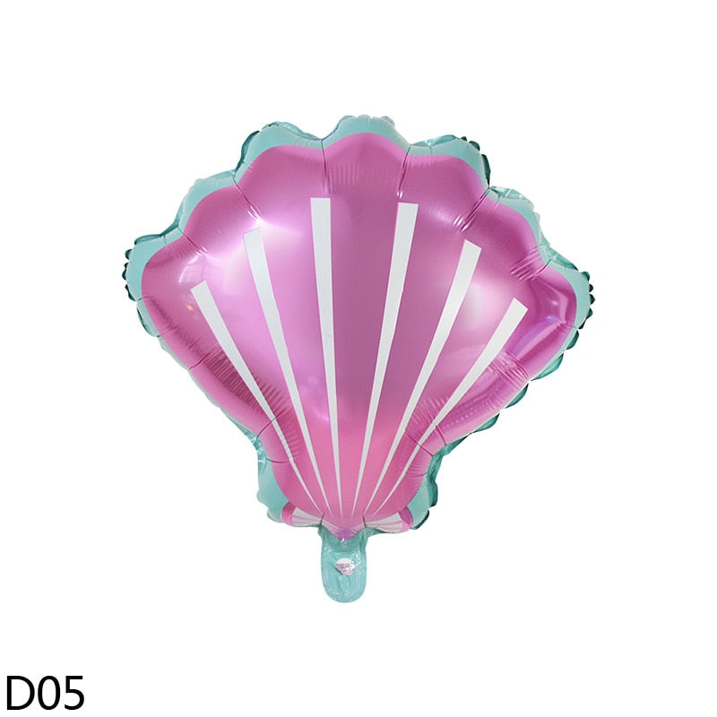 Pcs/Set Mermaid Party Number Foil Balloon Combination Baby Shower Birthday Decorations Helium Balloons 