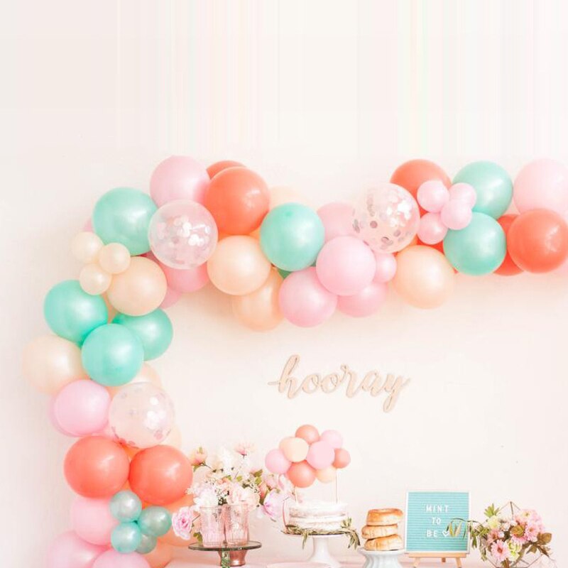 Sweet Birthday Party Decoration Balloon Garland Arch Kit Pink Blue Girls Baby Shower Wedding Supplies Inflatable Decorations