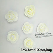 100pcs 3.5cm cream