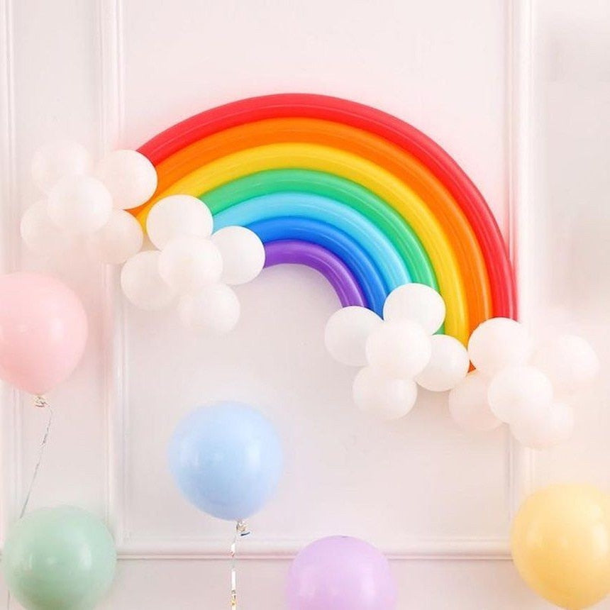 pcs/set DIY Magic Rainbow Balloons Christmas Wedding Decor Children Birthday Gift Accessories Decoration Balloon 