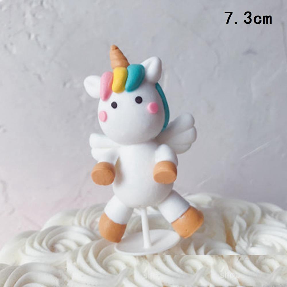 Mini Cute Rainbow Cake Topper Unicorn Brithday Party Supplies Gift Rainbow Cake Topper Decor 1st Girl Birthday Cake Decor PartyDecorHQ