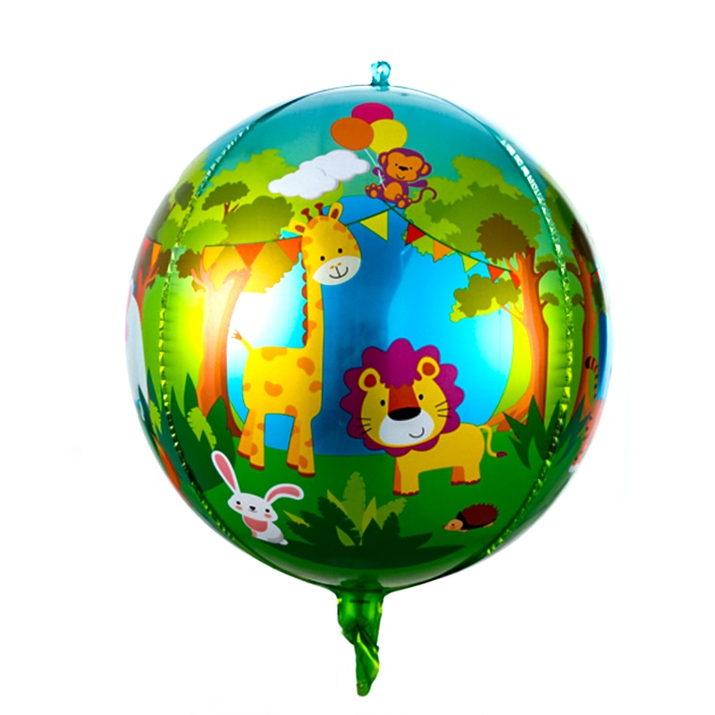 Pcs Jungle Animal Foil Balloons Kids Safari Party Decorations Tiger Zebra Leopard Helium Globos Boys Birthday Decors 