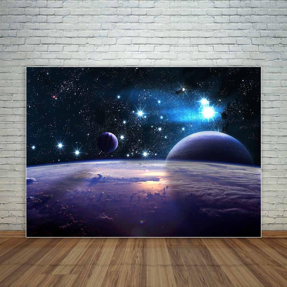 backgrounds photocall Cosmic landscape Planets nebulae space mysterious professional festival backdrop photographic 