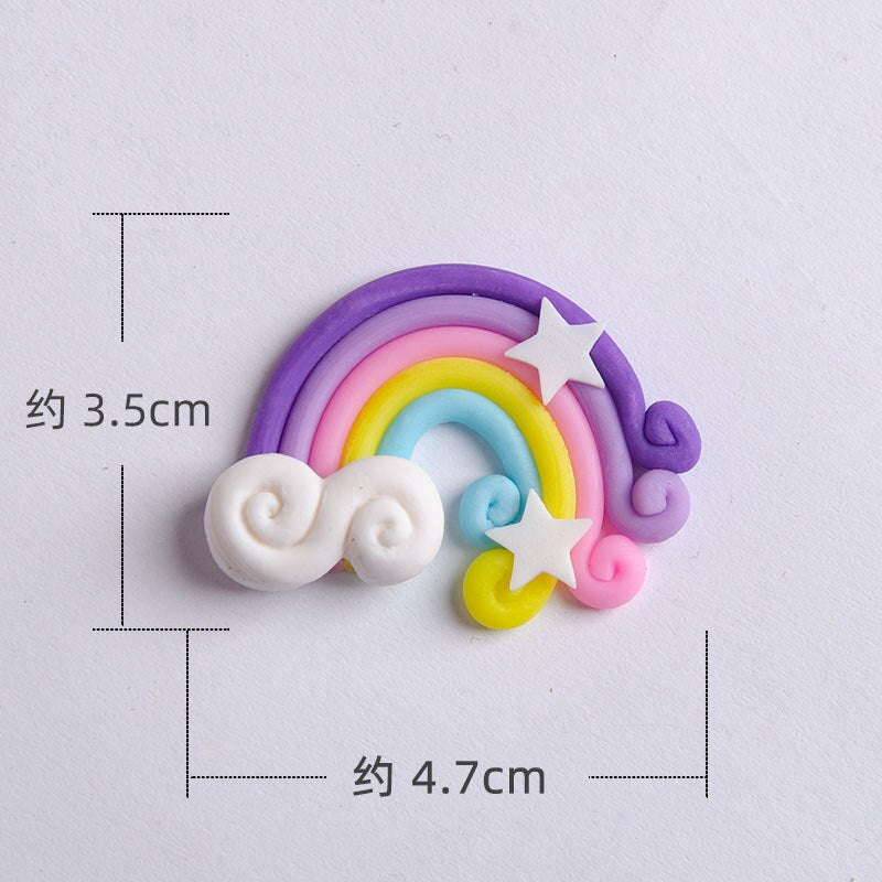 Mini Cute Rainbow Cake Topper Unicorn Brithday Party Supplies Gift Rainbow Cake Topper Decor 1st Girl Birthday Cake Decor PartyDecorHQ