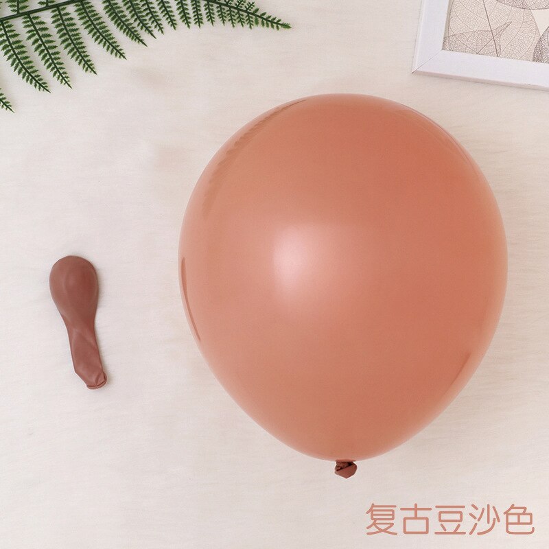 pcs inch Balloon Arch Coffee Brown Skin Gray latex Balloons birthday Decoration Wedding Baby shower Supplies 