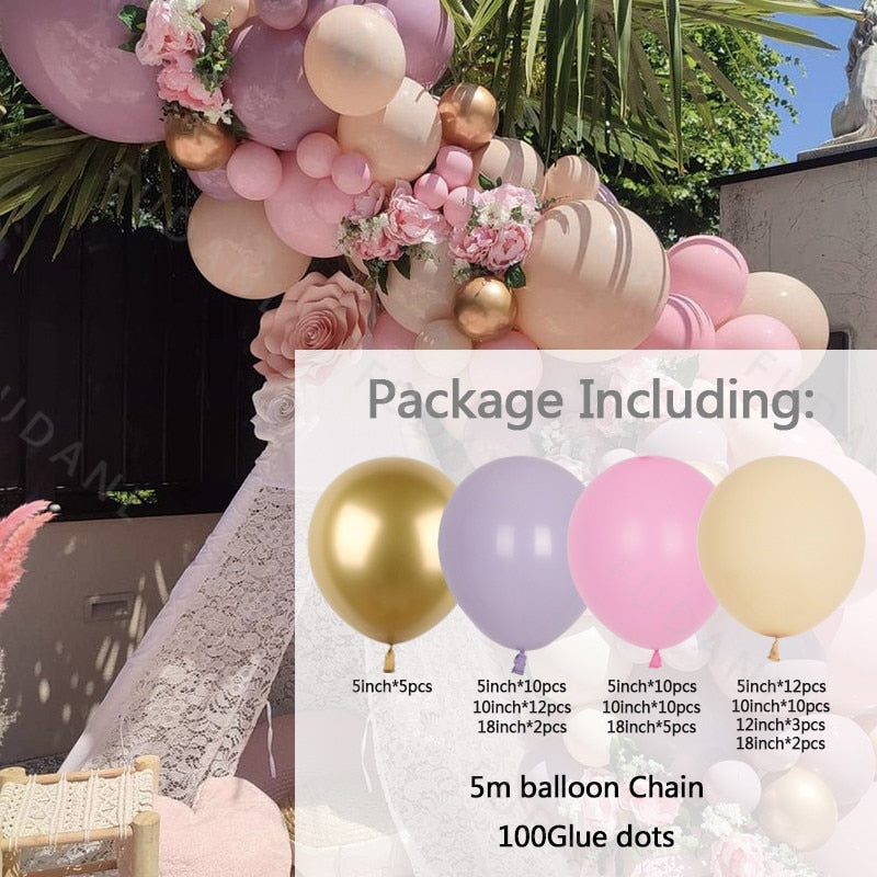 set White Gold Balloons Garland Arch Kit Dot Chrome Metallic Latex Ballon Wedding Birthday Party Decor Baby Shower Globos Inflatable Decorations