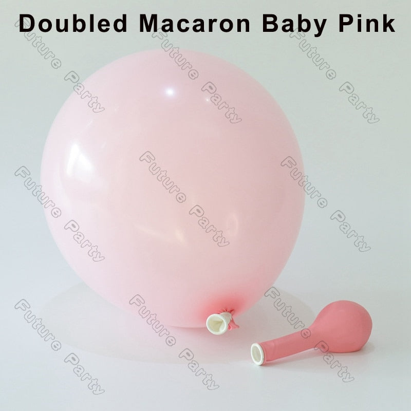 pcs Doubled Pink Balloon Garland Arch Kit Wedding Matte Lilac Ballon Set Birthday Party Decoration Baby Shower Globos Supplies Inflatable Decorations