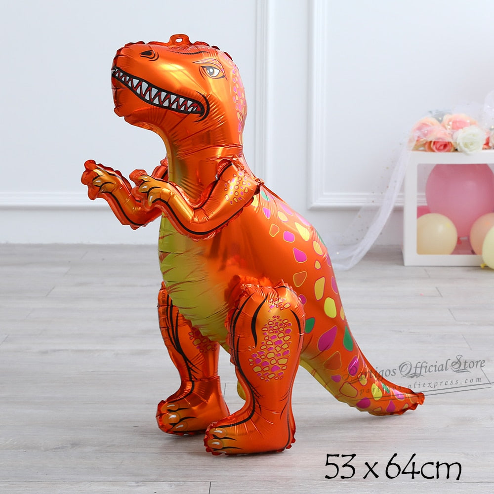 Large 4D Walking Dinosaur Balloons Jurassic Dinosaur Party Supplies Kids Birthdays Decorations Jungle Dragon Foil Globos Toys PartyDecorHQ