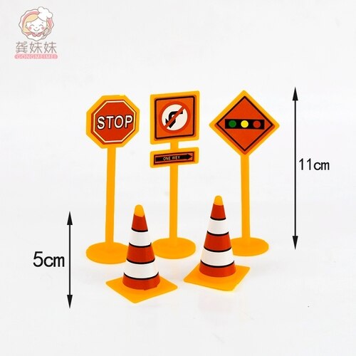 Engineering Vehicle Cake Decor Digging Machine Toppers Crane Decors Happy Birthday Party Kids Boys Toys 