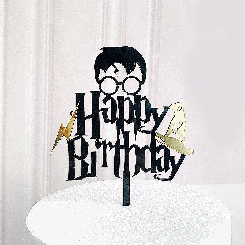 New Fabulous th Acrylic Cake Toppers Black Number Baking Birthday Party Cupcake Decoration Supplies 