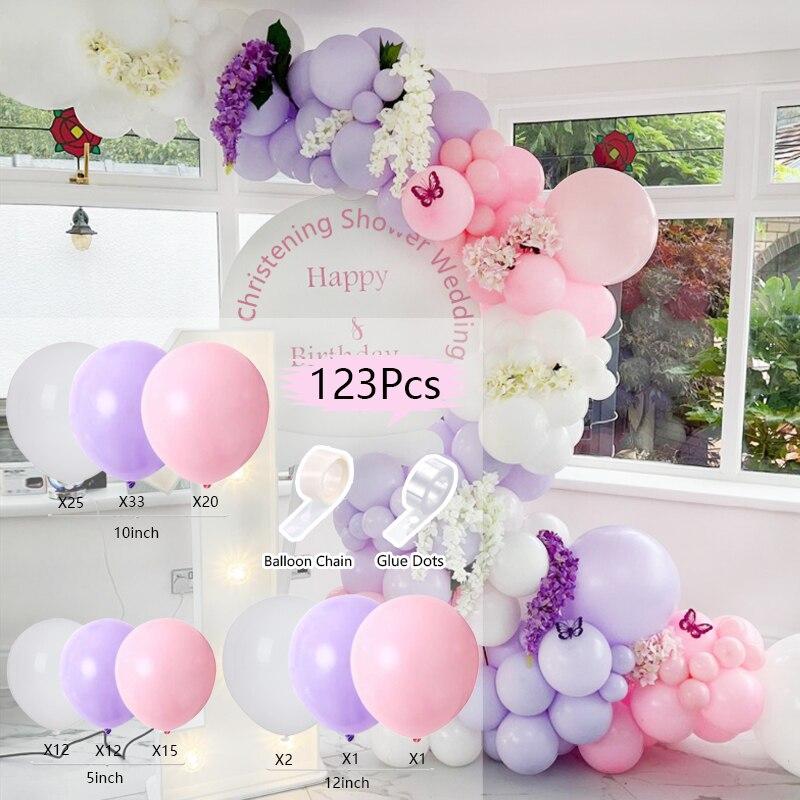 Pcs Balloons Arch Set Gray White Blue Yellow Balloon Garland Birthday Party Baby Baptism Shower Wedding Decoration Inflatable Decorations