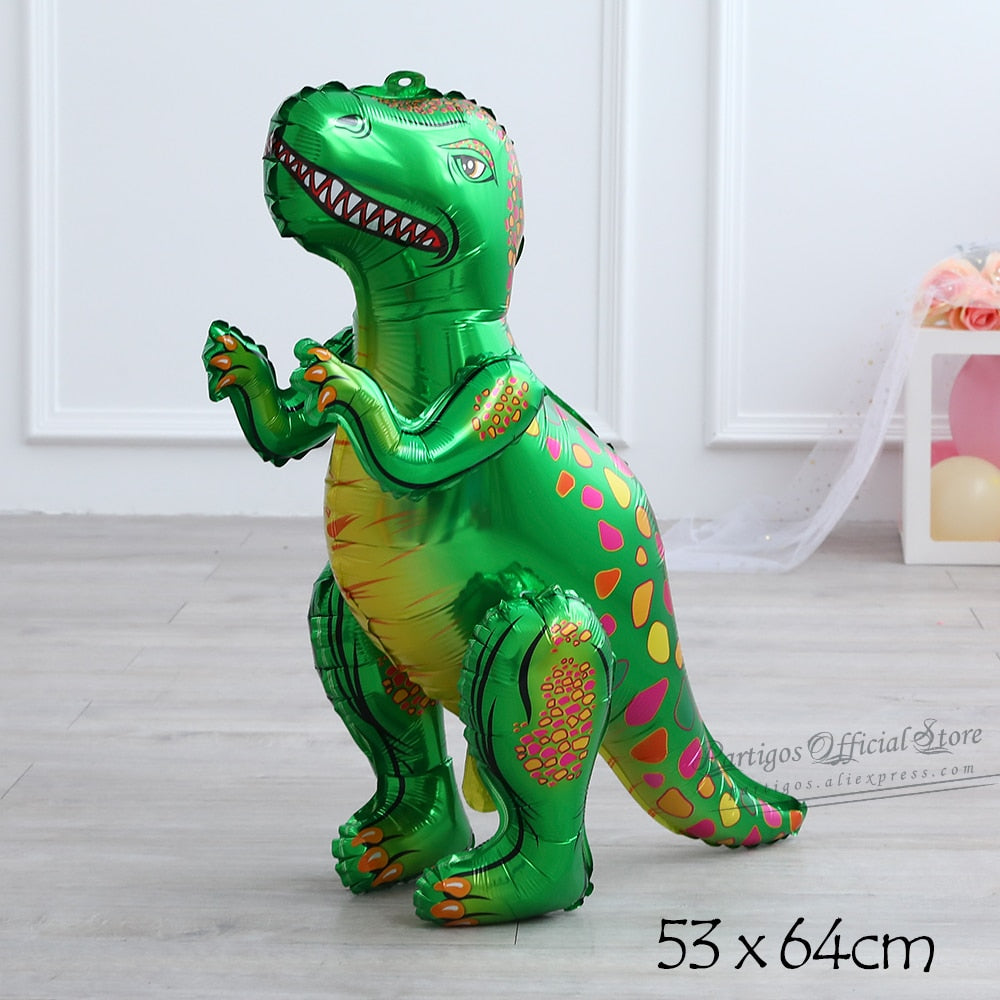 Large 4D Walking Dinosaur Balloons Jurassic Dinosaur Party Supplies Kids Birthdays Decorations Jungle Dragon Foil Globos Toys PartyDecorHQ