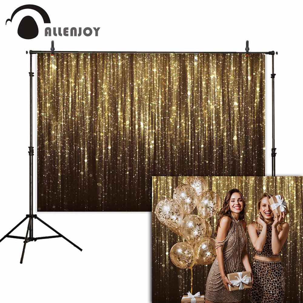 Gold Twinkly Fringe Foil Backdrop Glitter Shine Wedding Decoration Birthday Bachelor Party Photophone Background 