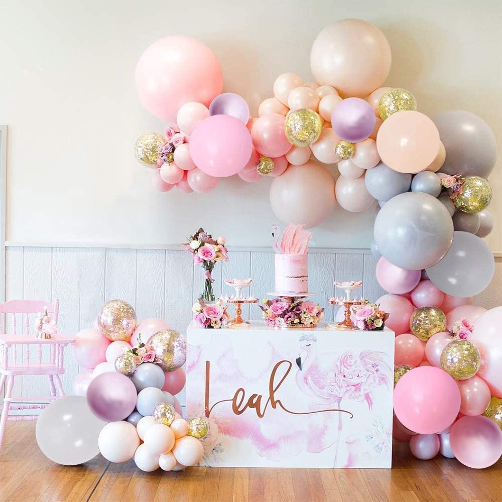 121 Pcs Party Balloon Garland Arch Kit Birthday Decoration Balloons for Wedding Anniversary Baby Shower Reusable Party Supplies PartyDecorHQ