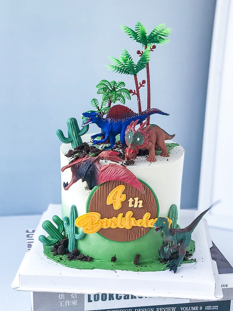 Dinosaur Theme Party Dinosaur Birthday Cake Topper Jungle Safari Party Decor Boy Dinosaur Cake Decor Jurassic World Party Decor PartyDecorHQ