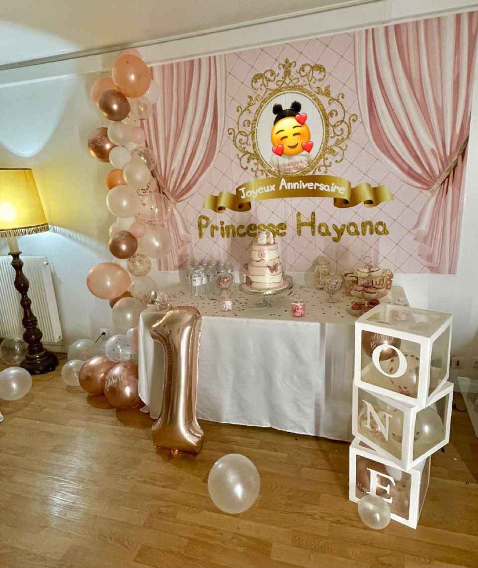 Princess Backdrop Photography Gold Crown Pink Curtain Birthday Party Baby Child Customized Poster Photozone Photo 