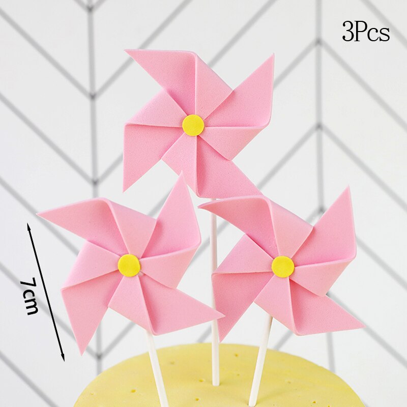 Cake Topper Cute Beautiful Boy Girl Paper Airplane Happy Birthday Decoration Supplies Children Party Dessert Gif 