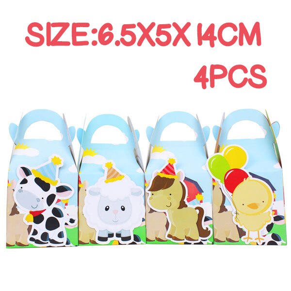 Farm Theme Party Cake Topper Animals Centerpiece Birthday Decorations Supplies Set 