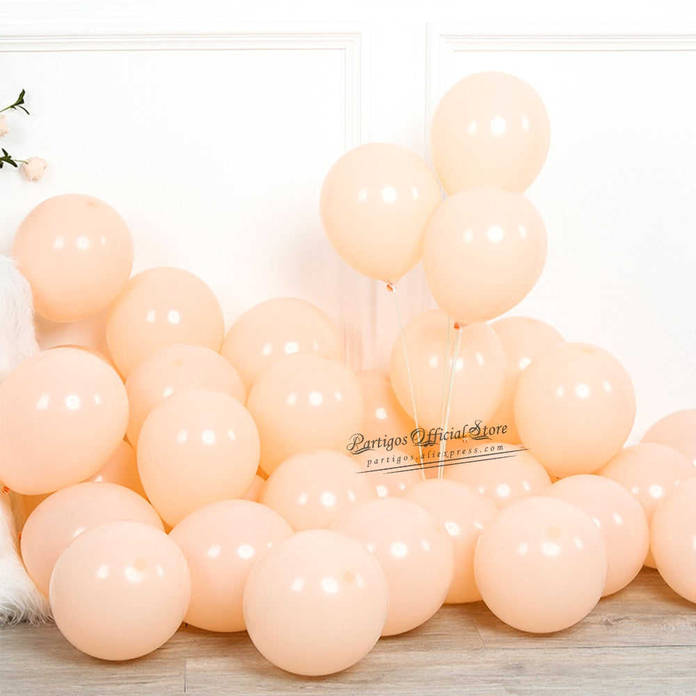 Multi Size Matte Pastel Pink Avocado Bean Green Latex Balloons Garland Kit Balls Wedding Jungle Party Home Decorations Globos 