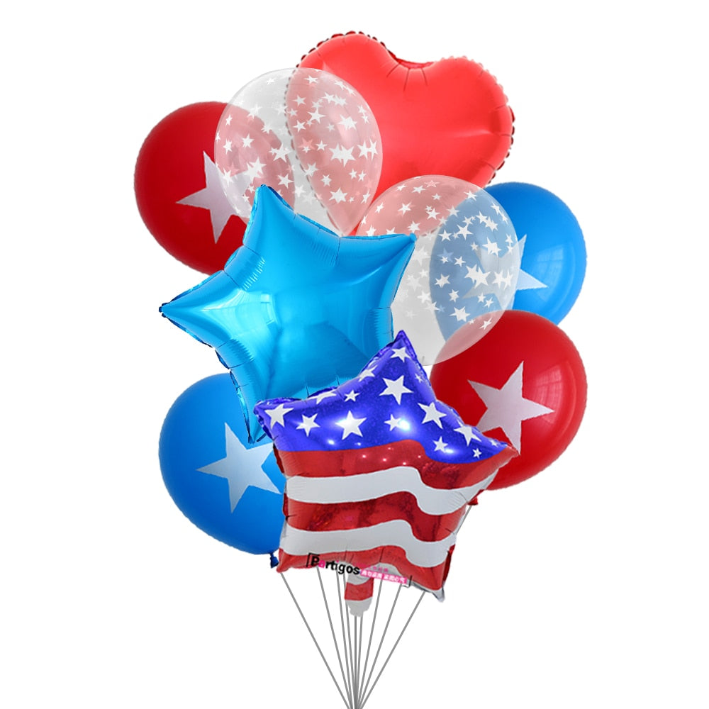 Special supplies for Independence Day Decor USA Party Supplies The Stars And The Stripes Foil Balloons captain Globos PartyDecorHQ