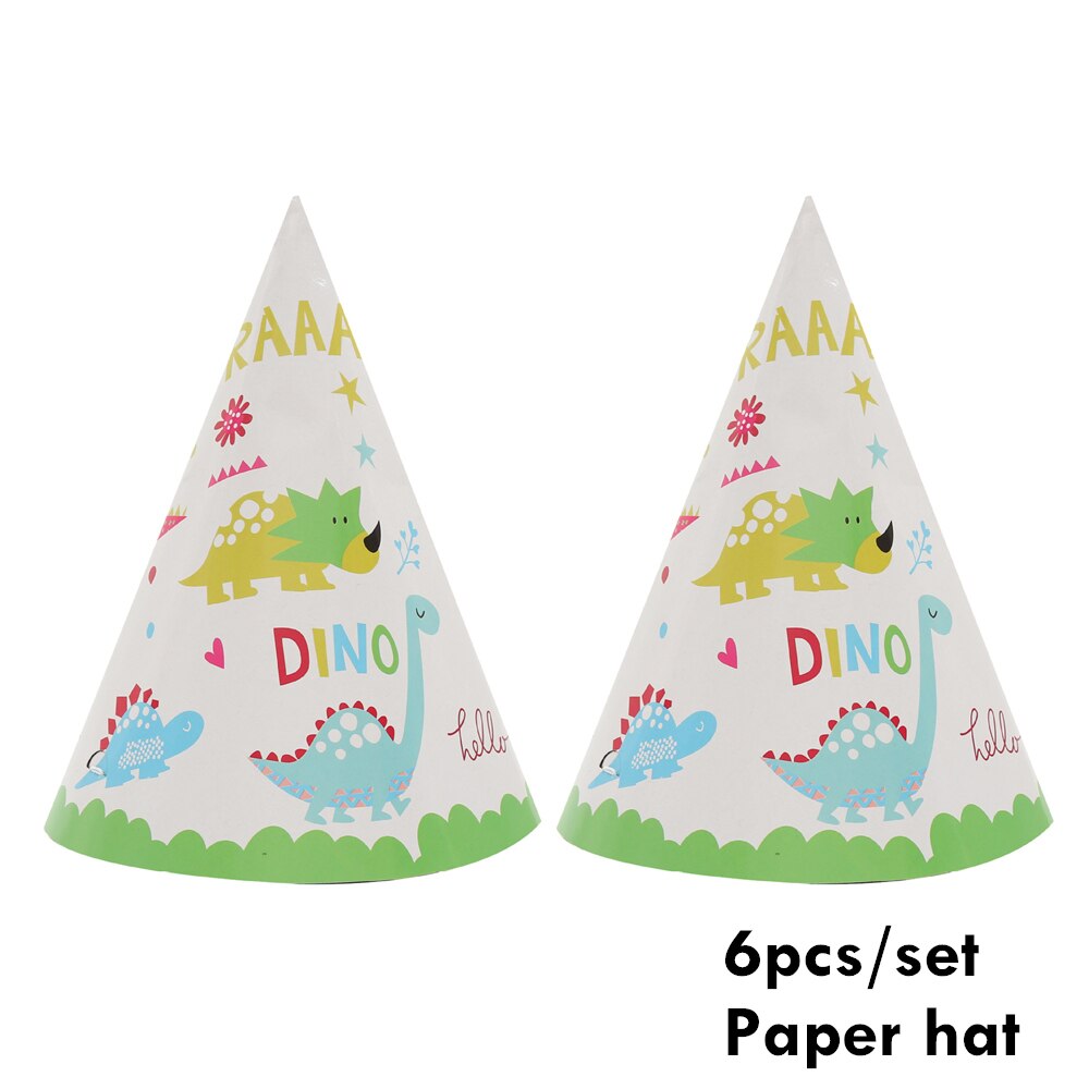 Dinosaur Theme Party Tableware Set Disposable Paper Cup Plate Tablecloth Cake Topper Happy st Birthday Supplies boys 