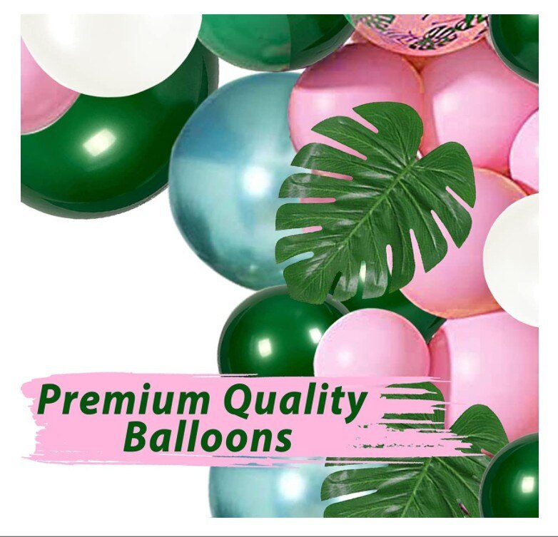 pcs Baby Shower Party Supplies Balloon Garland Arch Kit Green Pink Animal Foil Girls Birthday Decoration 