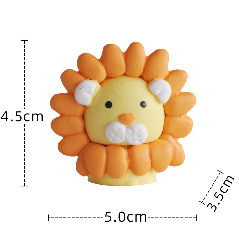 Jungle Theme Animals Decoration Cake Birthday Party Lion Rabbit Zoo Forest Figures Deco Kids Baby Festival Favors Gift 