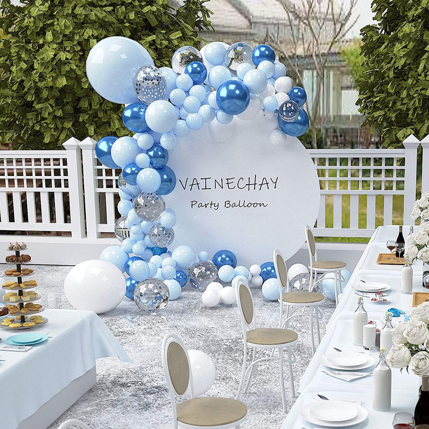 Blue Ocean Macaron Latex Balloon Boy Girls Birthday Party Decoration,baby Shower Supplies House Decor 