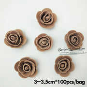 100pcs 3.5cm coffee