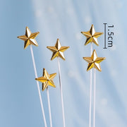 5pcs gold star