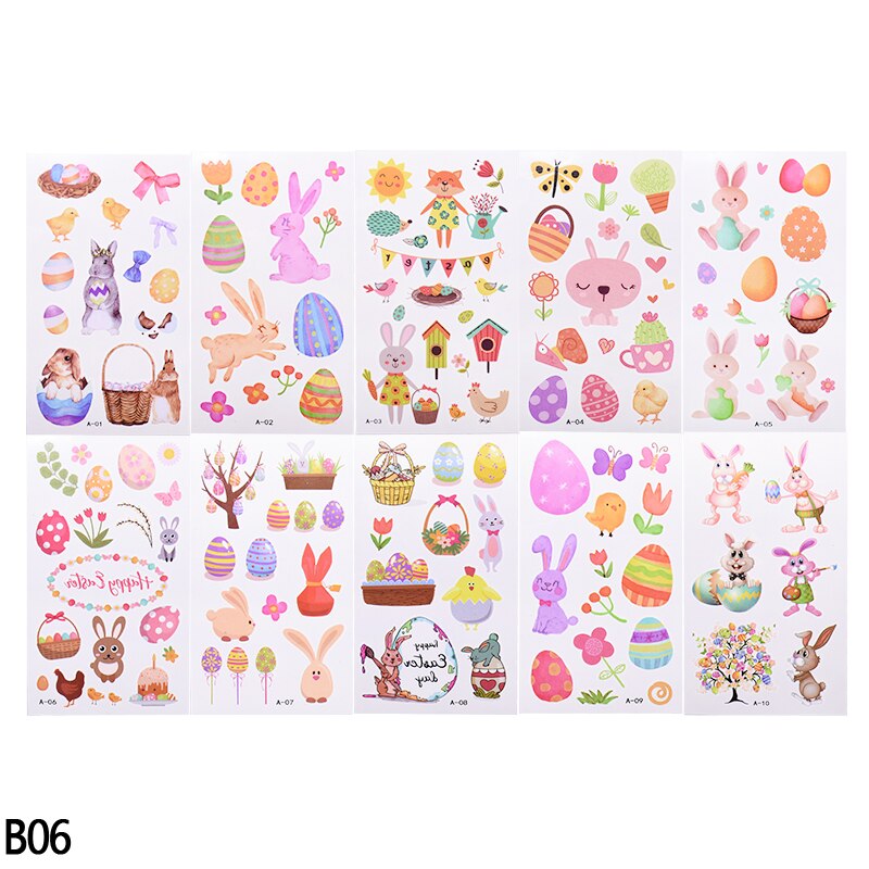 Children Cute Cartoon Animal unicornTemporary Tattoo Stickers Baby Shower Kids Body Makeup Sticker Tattoos 