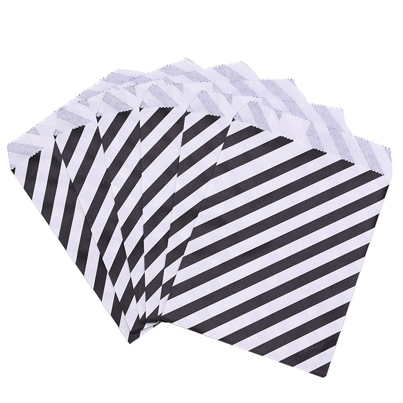 Pcs cm Paper Bags Wave Stripe Dot Gift Bag Wedding Birthday Candy Snack Festival Party Packaging Supplies 